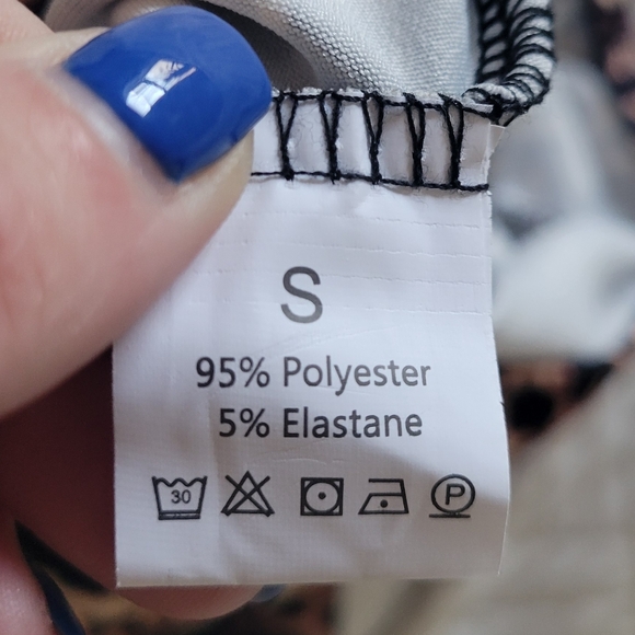 Leopard One Shoulder Long Sleeve Bodysuit Size S - Picture 2 of 4